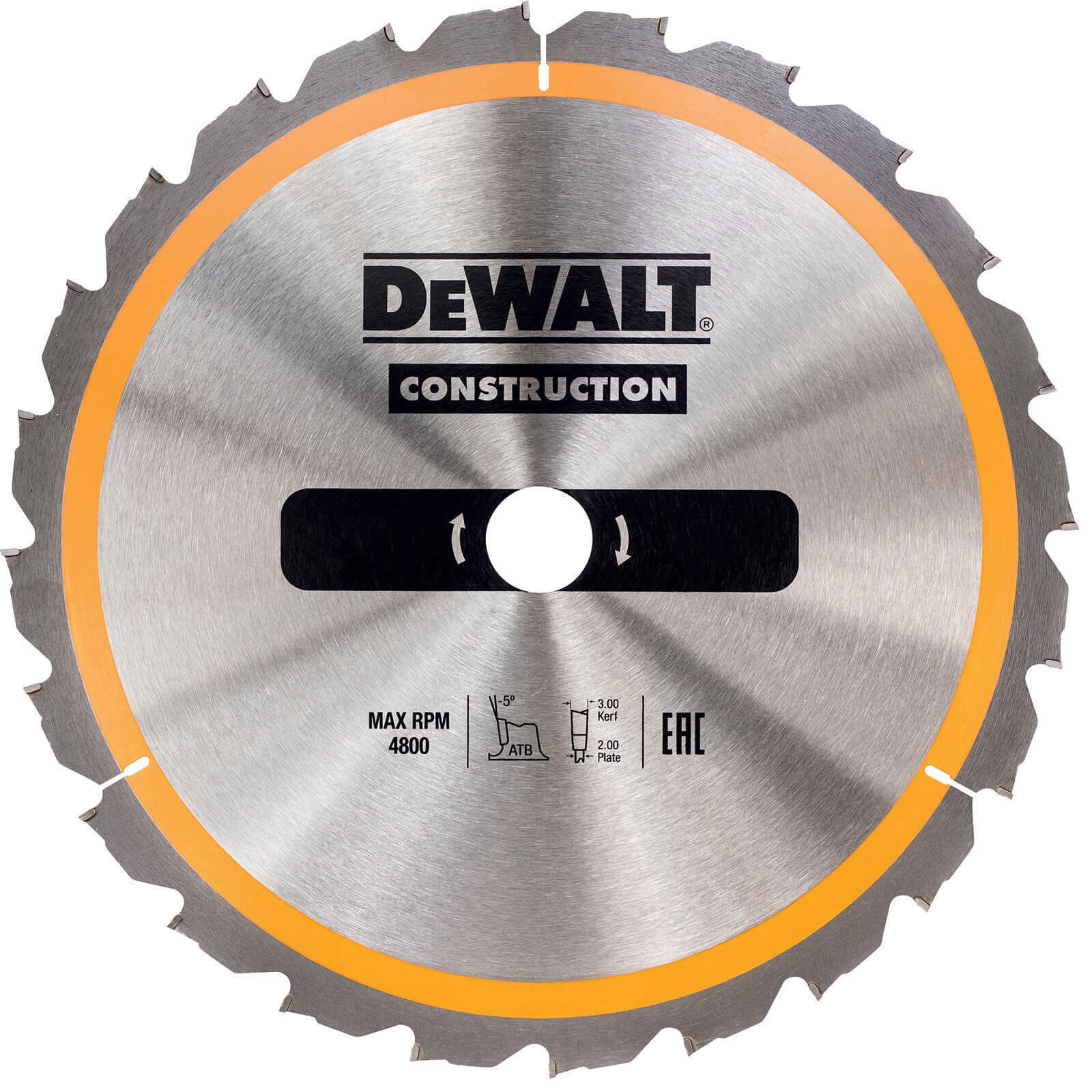 Photo of Dewalt Construction Circular Saw Blade 190mm 24t 30mm