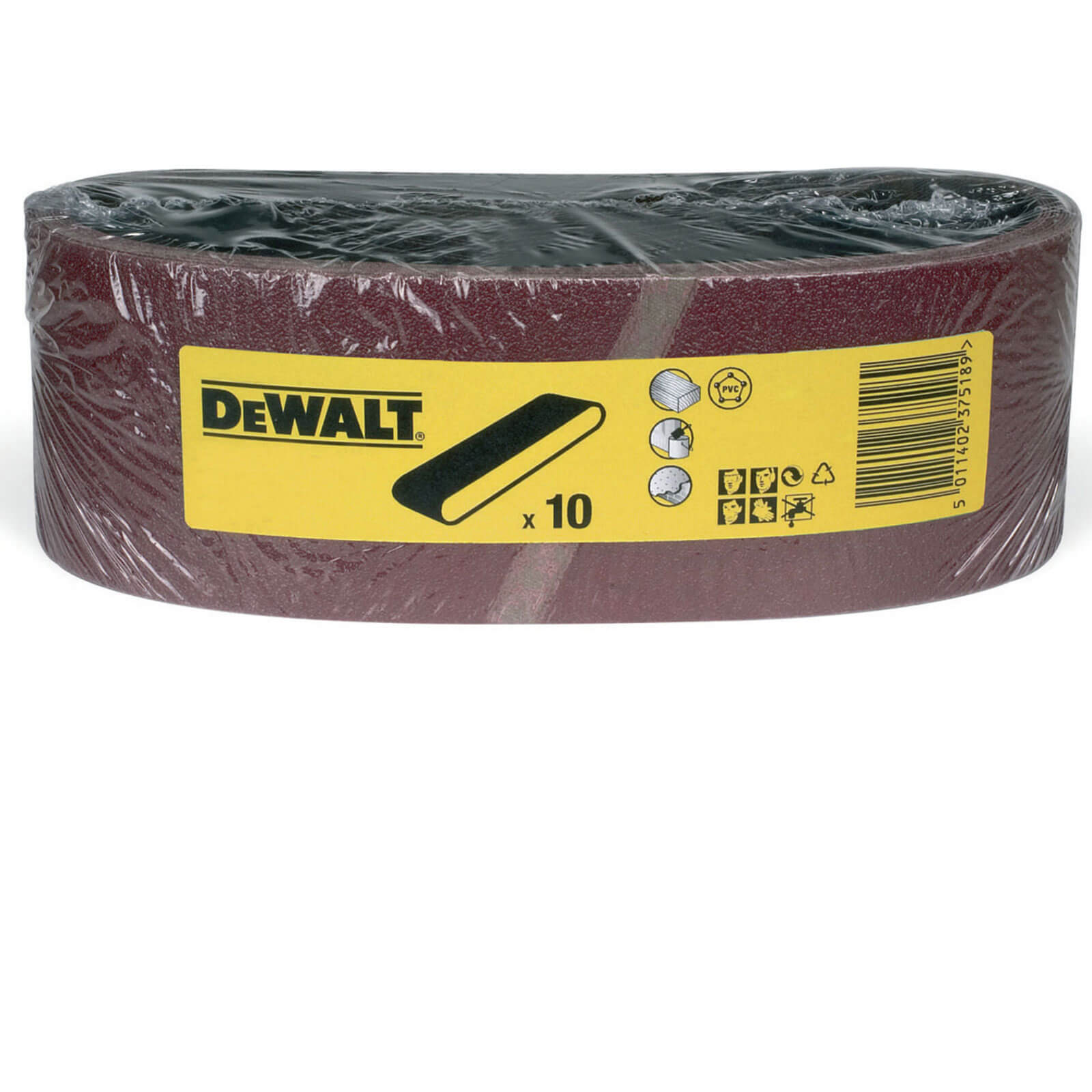 Photo of Dewalt 75 X 533mm Multi Purpose Sanding Belts 75mm X 533mm 150g Pack Of 10