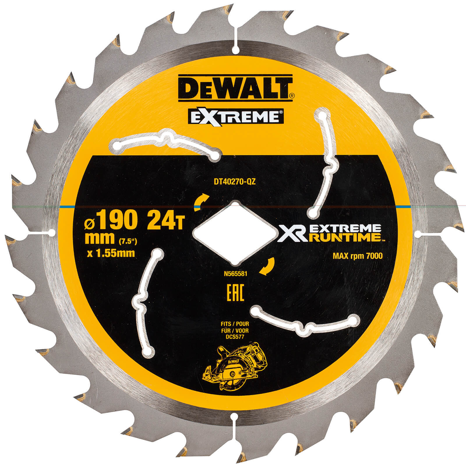 Photo of Dewalt Xr Extreme Cordless Diamond Bore Saw Blade For Dcs577 190mm 24t 30mm
