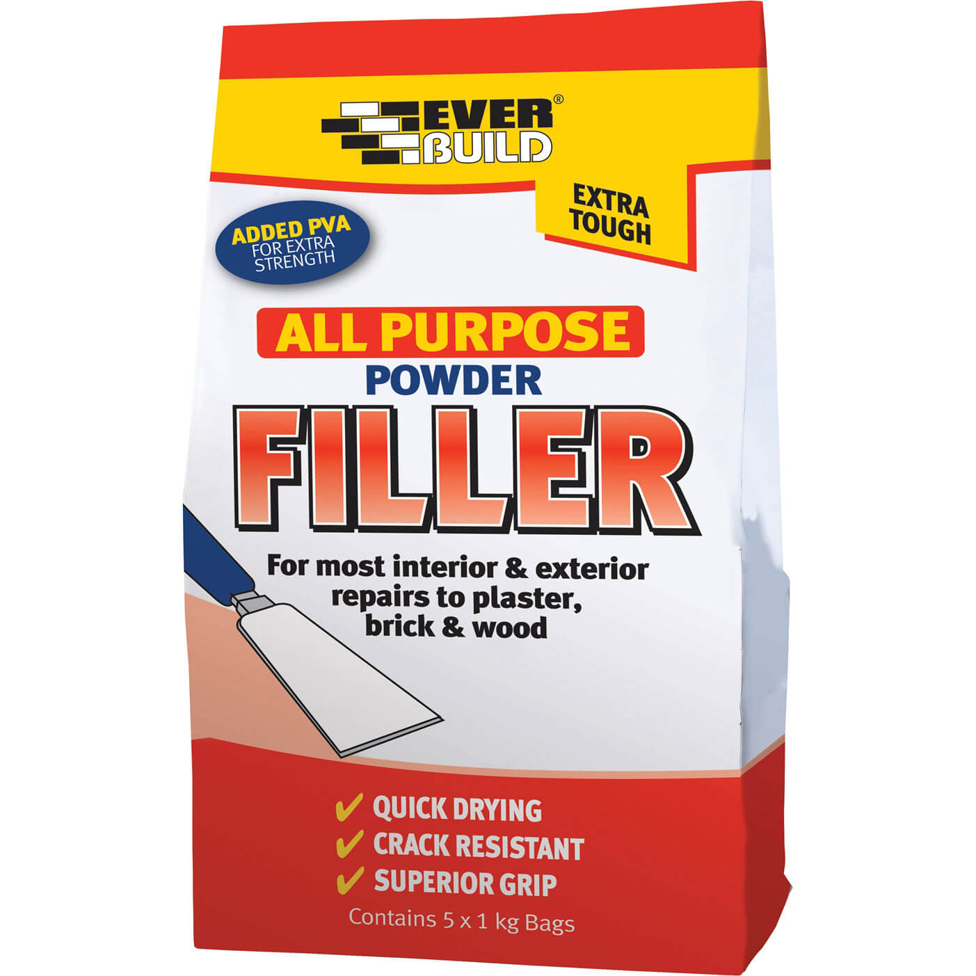 Photo of Everbuild All Purpose Powder Filler 5kg