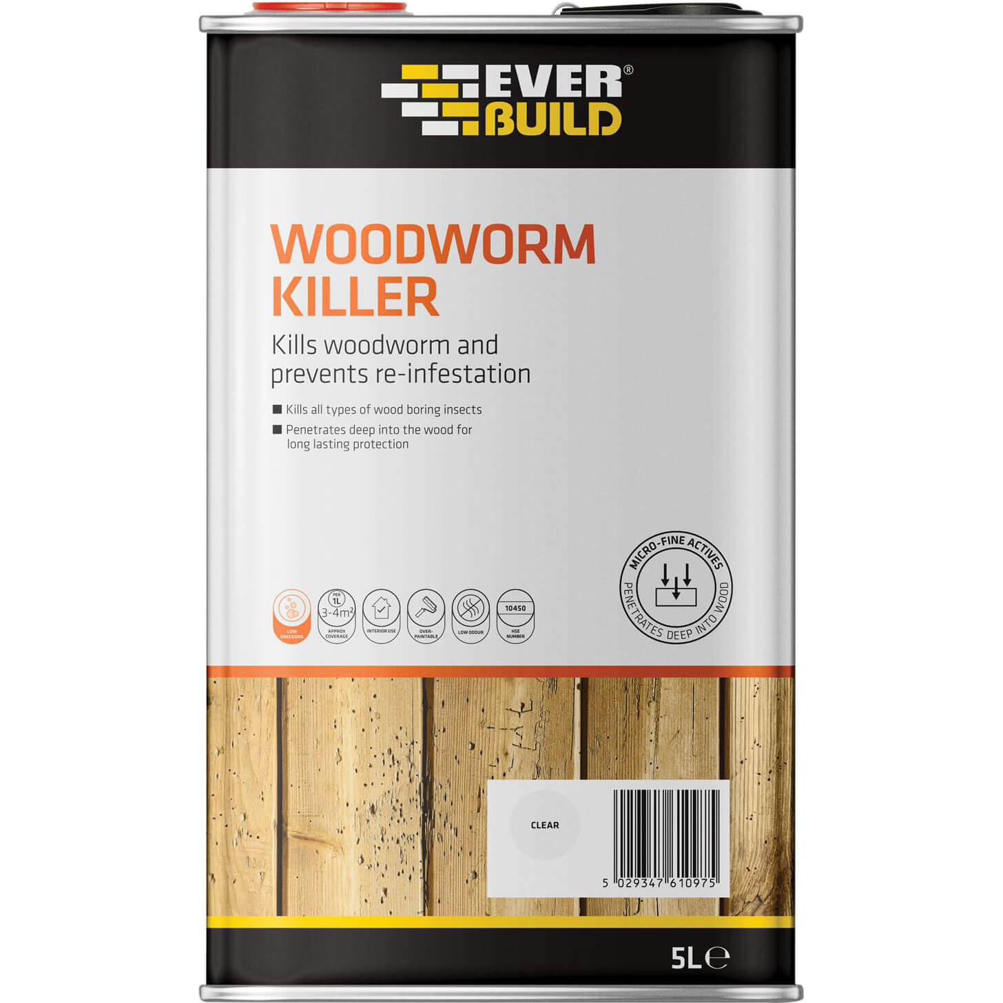 Photo of Everbuild Lumberjack Woodworm Killer 5l