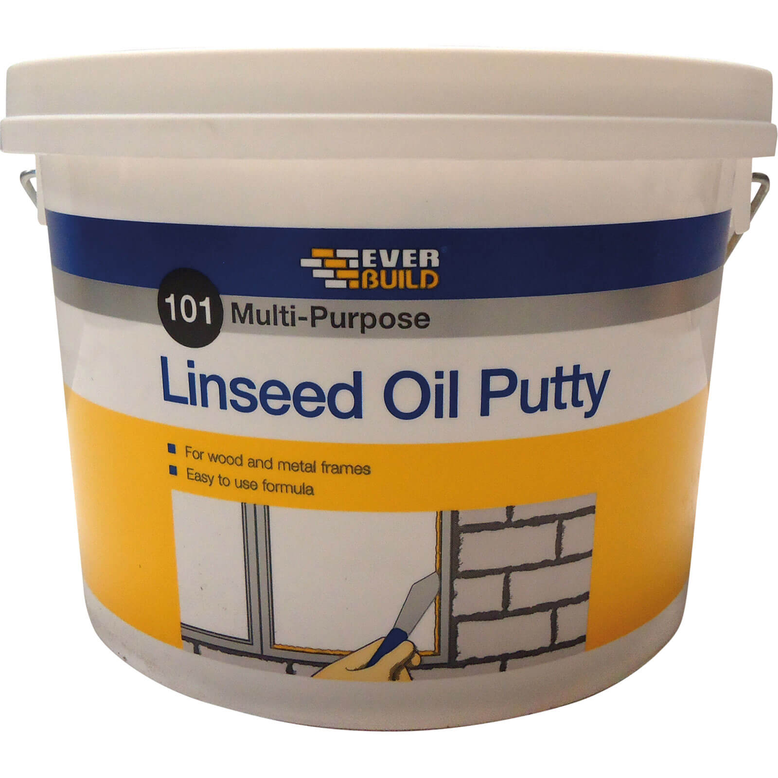 Photo of Everbuild Multi Purpose Linseed Oil Putty Natural 5000g