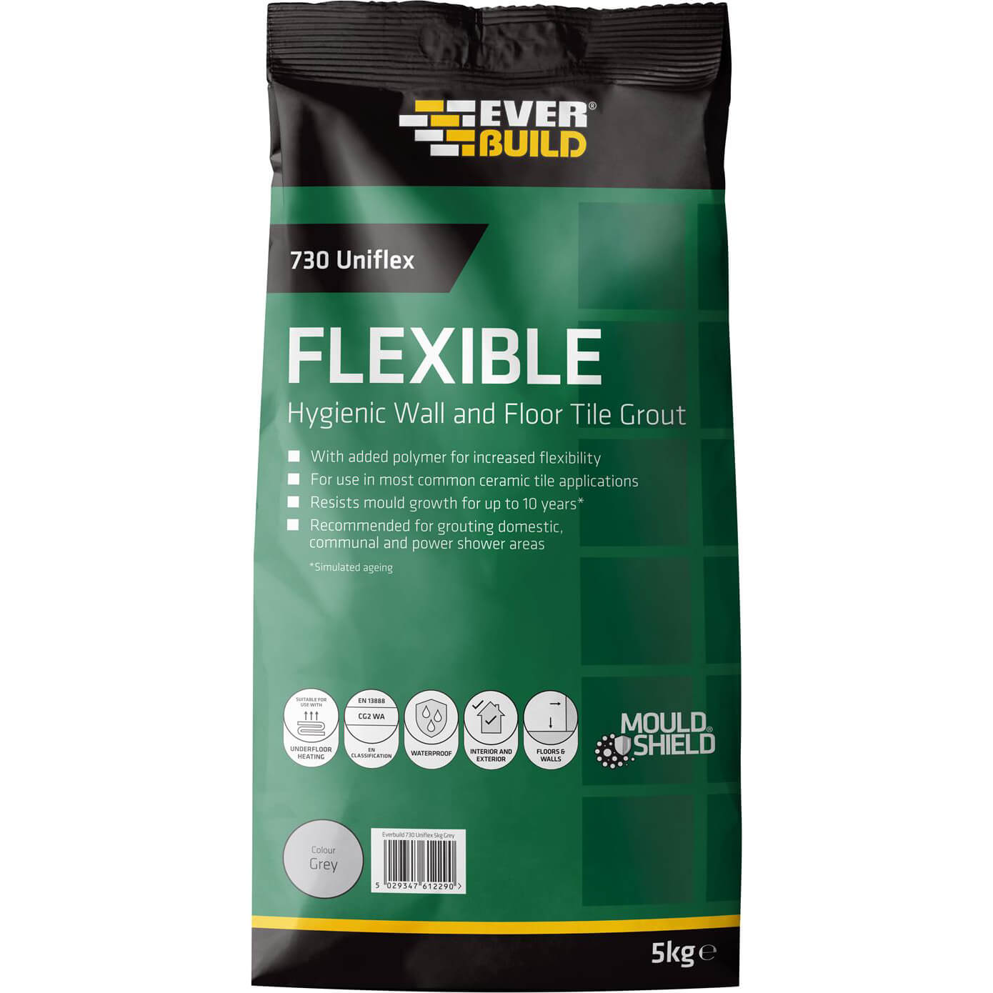 Photo of Everbuild Universal Flexible Tile Grout Grey 5kg