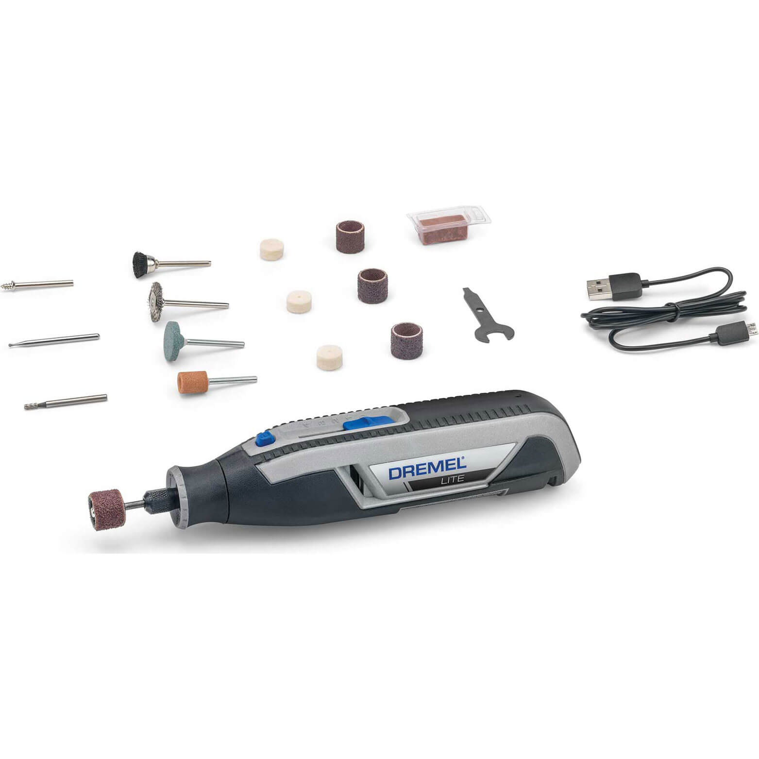Dremel Lite 7760 N/10 4V Li-Ion Cordless Rotary Tool Variable Speed  Multi-Purpose Rotary Tool Kit, USB Charging, Easy Accessory Changes -  Perfect For