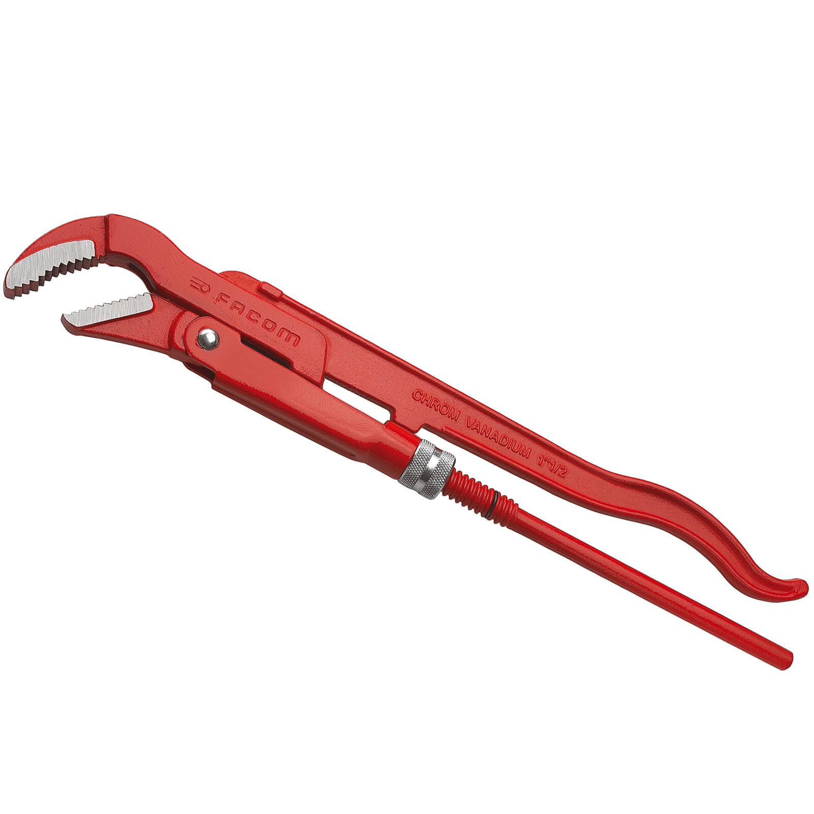 Photo of Facom Swedish Pattern Pipe Wrench 45 Degree Jaw 600mm
