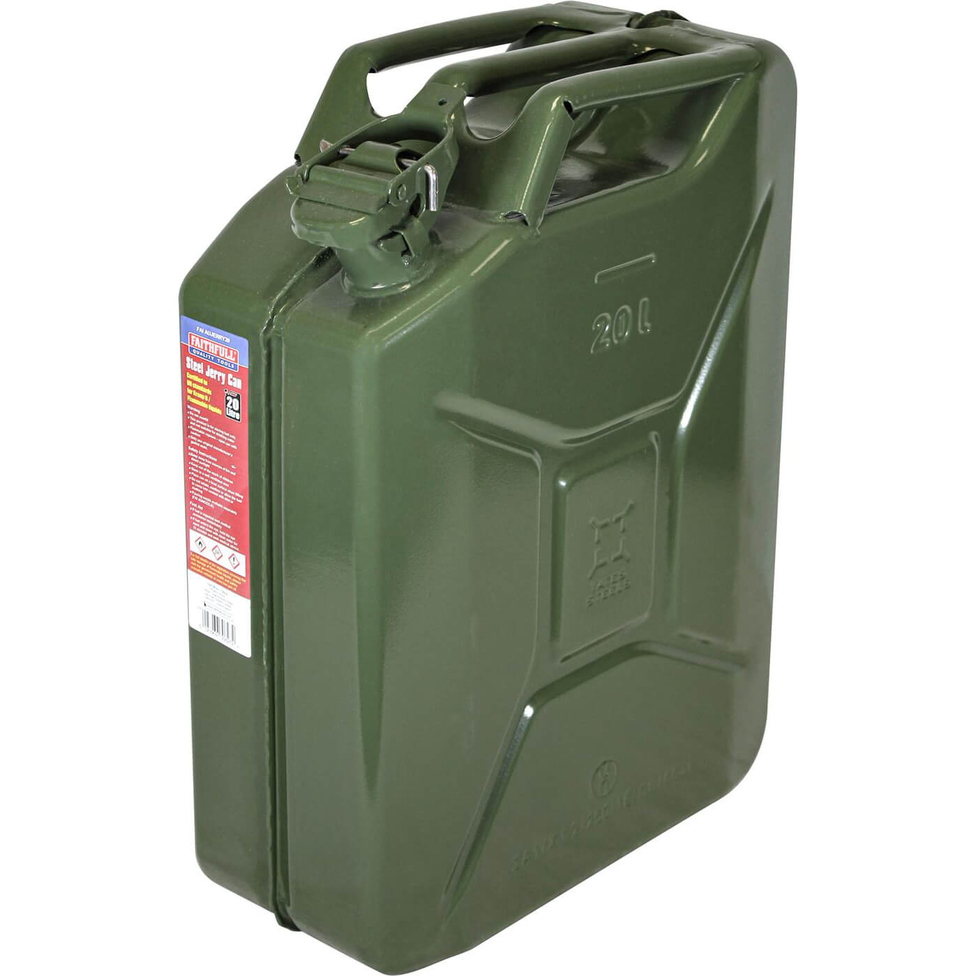 Photo of Faithfull Metal Jerry Can 20l Green