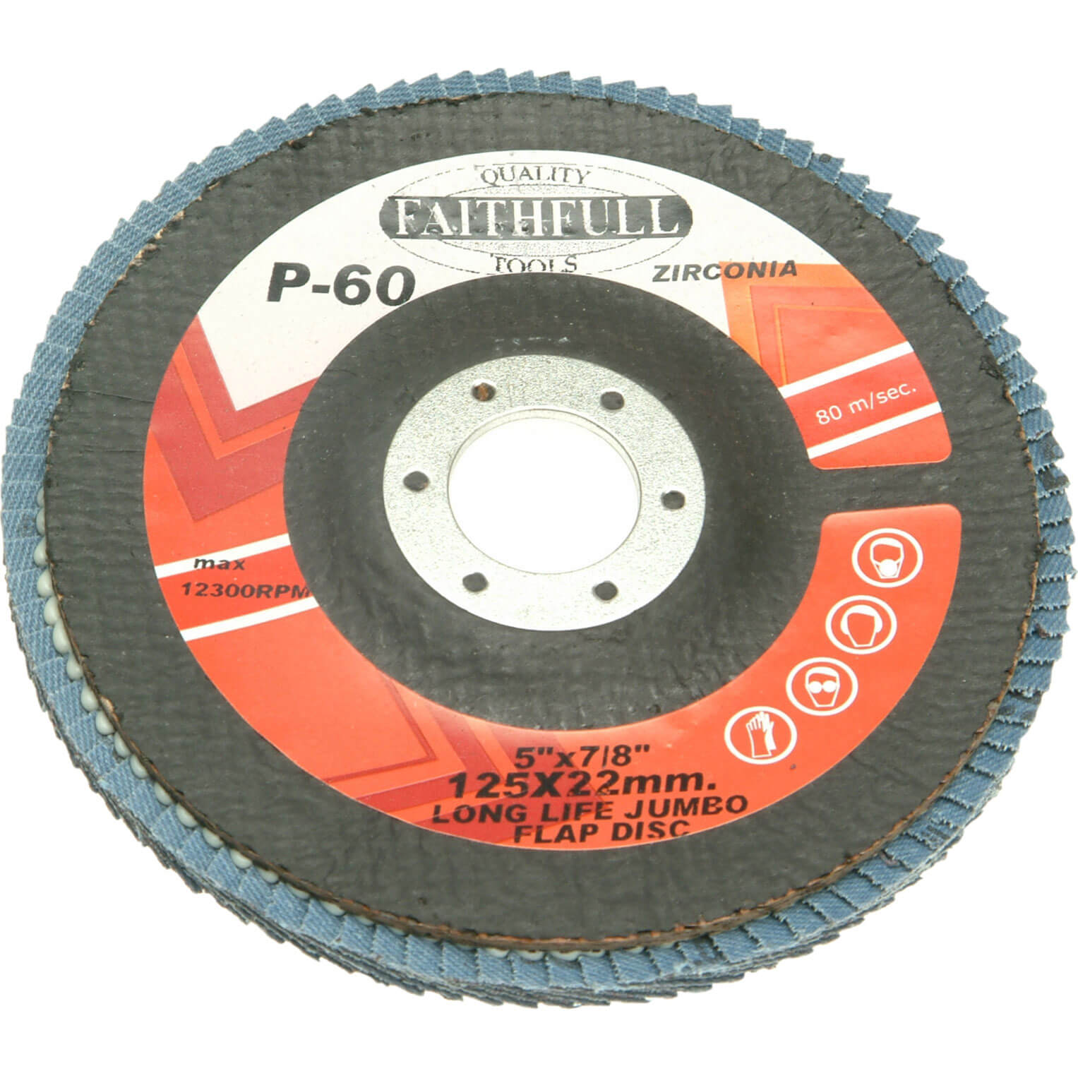 Photo of Faithfull Zirconium Abrasive Flap Disc 125mm Fine