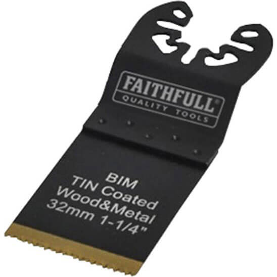 Photo of Faithfull Mfbm32 Bim Flush Cut Titanium Nitride Coated Plunge Saw Blade 32mm Pack Of 1
