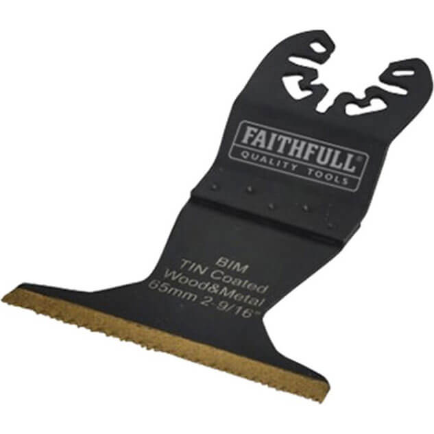 Photo of Faithfull Mfbm65 Bim Flush Cut Titanium Nitride Coated Plunge Saw Blade 65mm Pack Of 1