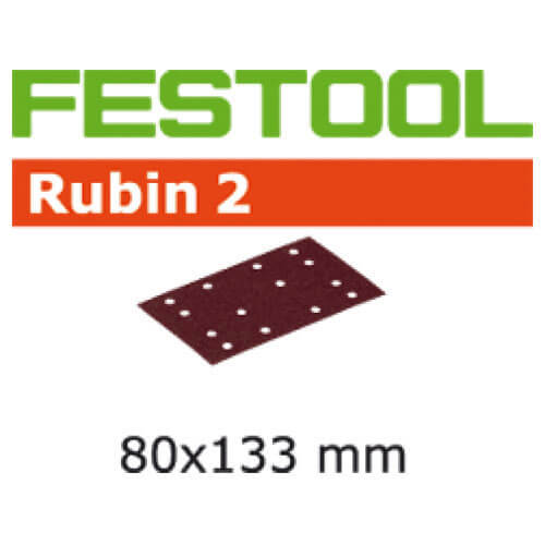 Photo of Festool Rubin 2 Stickfix Sanding Sheets For Wood 80 X 133mm 80mm X 133mm 150g Pack Of 10