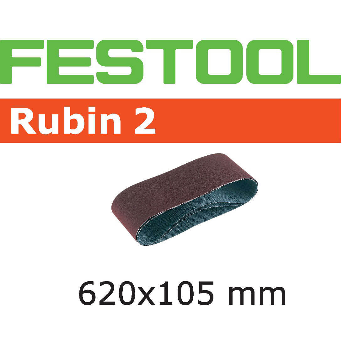 Photo of Festool 105mm X 620mm Rubin 2 Abrasive Sanding Belt 105mm X 620mm 150g Pack Of 10