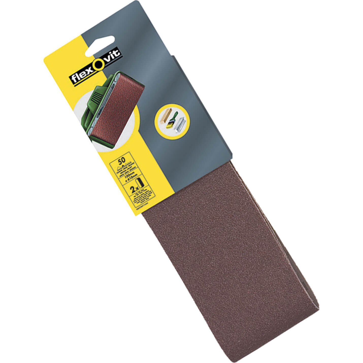 Photo of Flexovit Sanding Belts 100 X 610mm Assorted Grit Pack Of 6