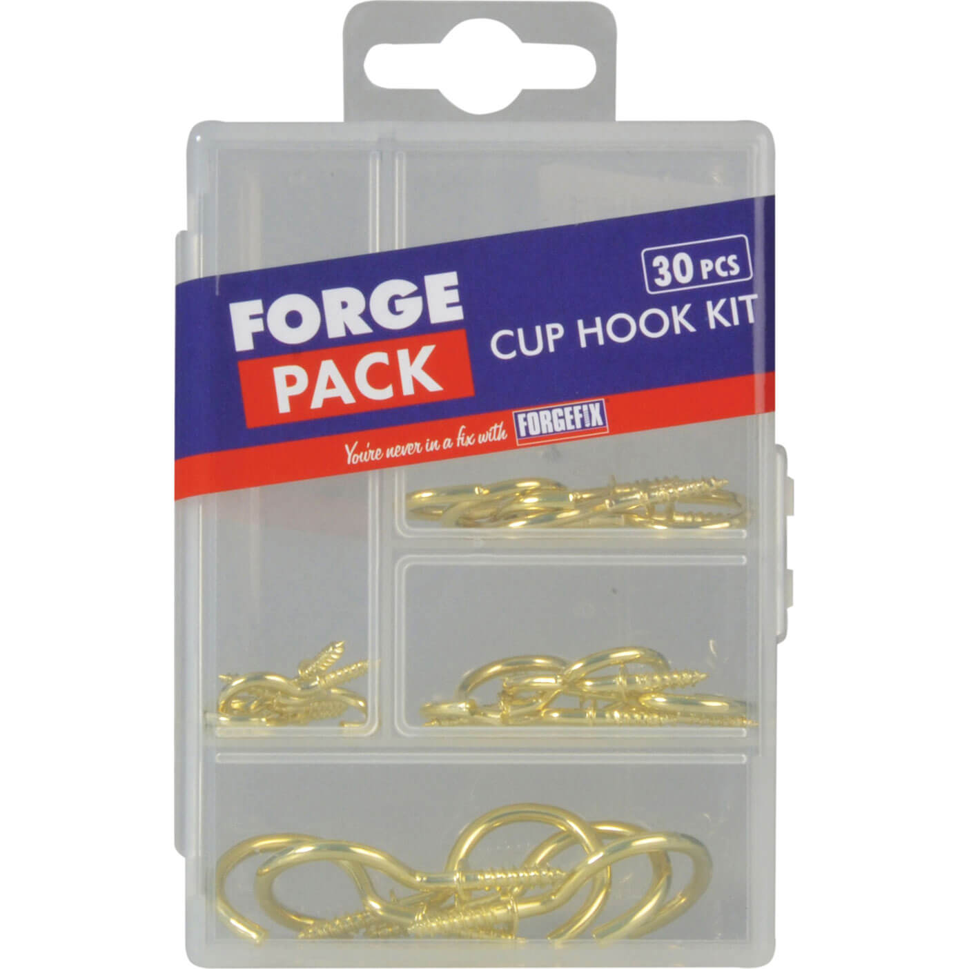 Photo of Forgefix Forge Pack 30 Piece Cup / Screw Hook Set