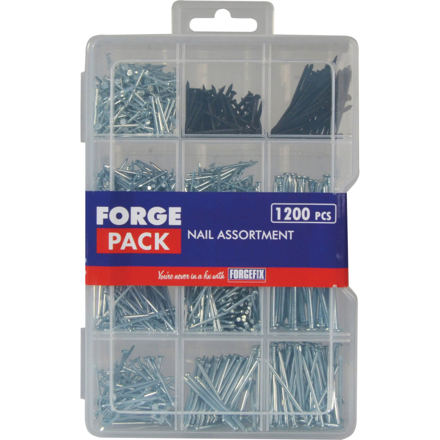 Photo of Forgefix 1200 Piece Nail And Panel Pin Assortment