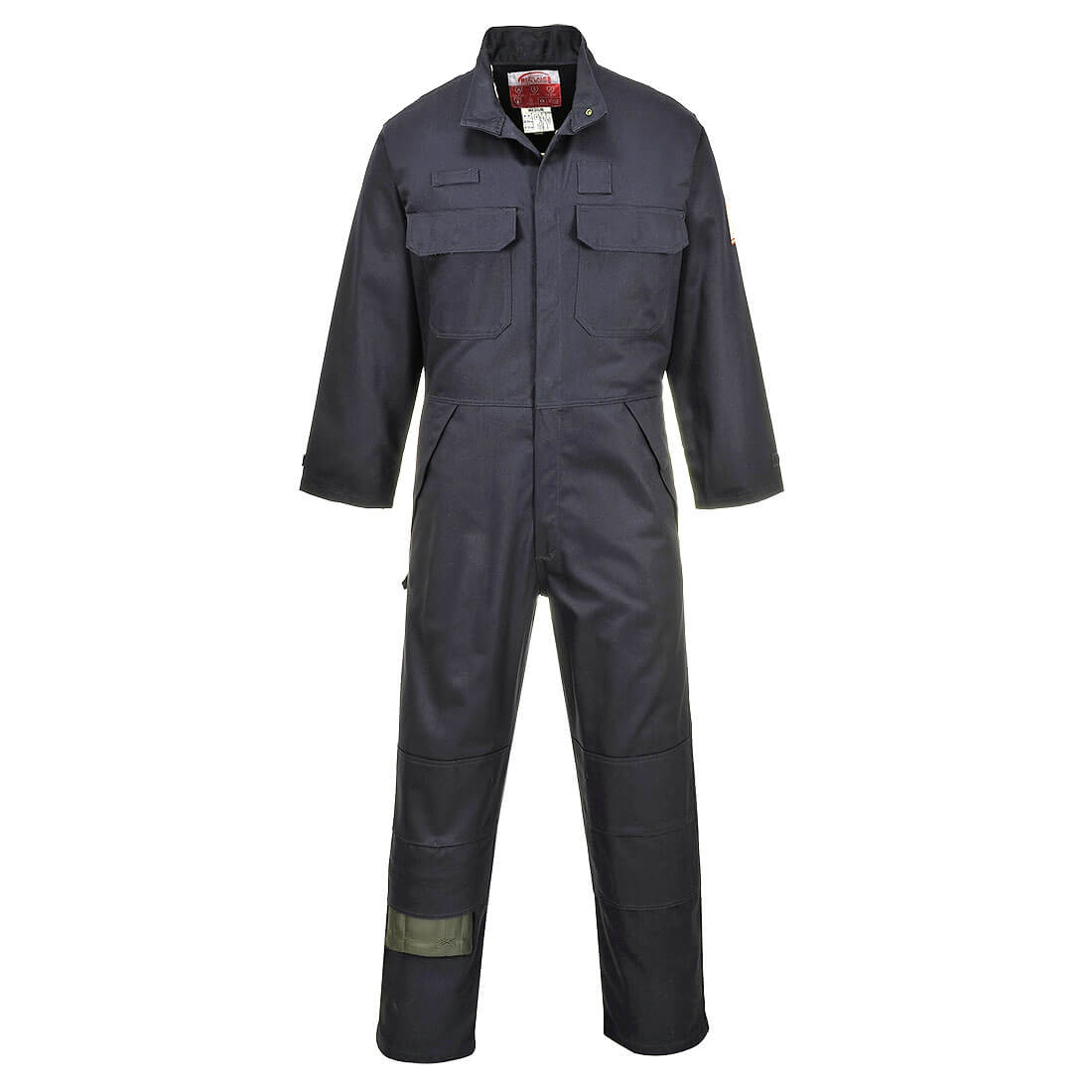 Photo of Biz Flame Mens Multi-norm Flame Resistant Coverall Navy M
