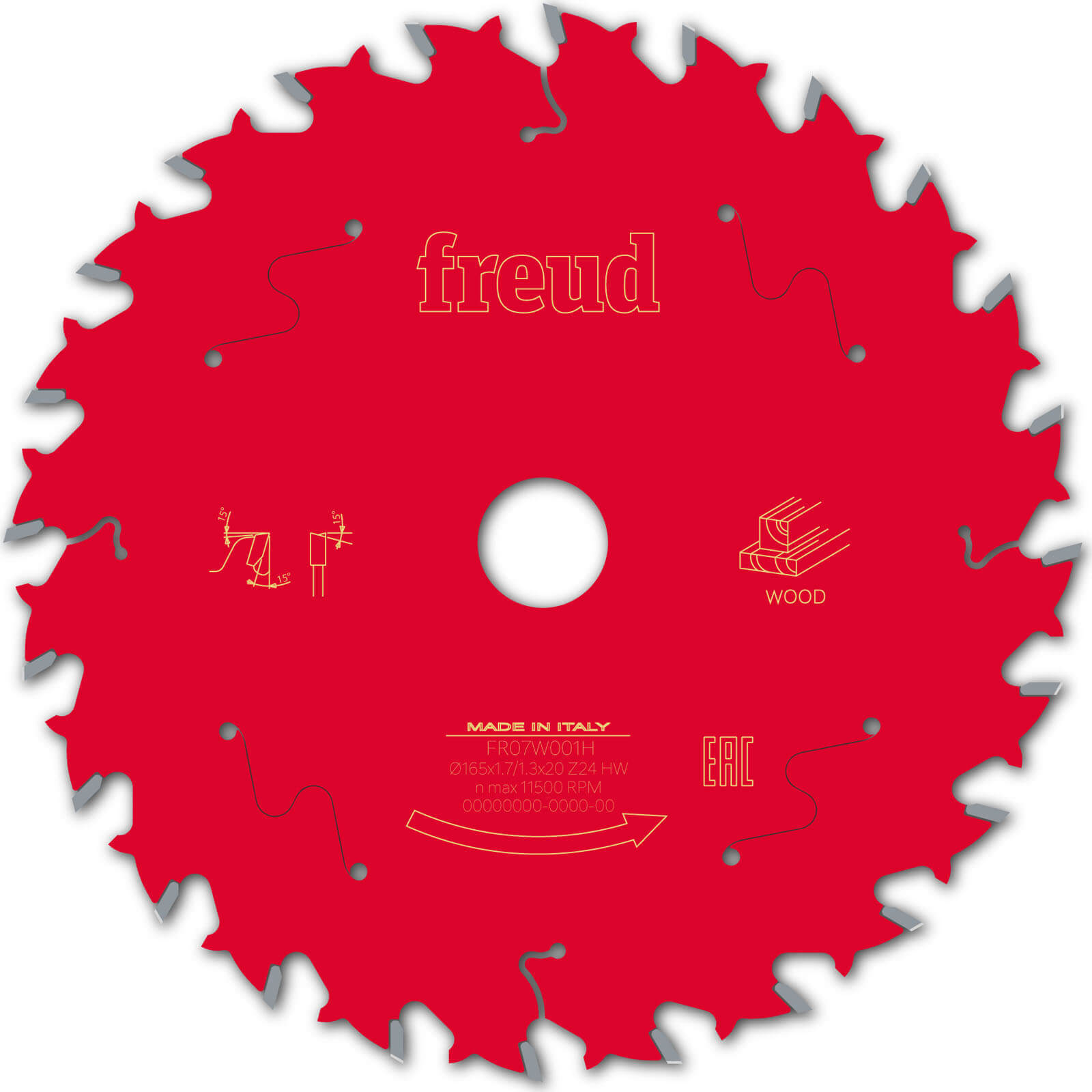 Photo of Freud Lcl6m Circular And Mitre Saw Blade For Solid Wood And Panels 165mm 24t 20mm