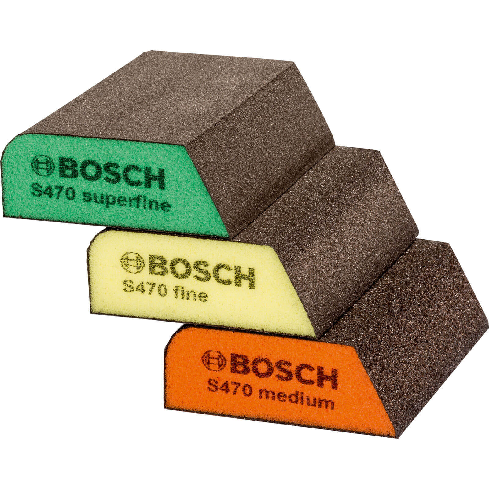 Photo of Bosch 3 Piece Hand Sanding Sponge Set