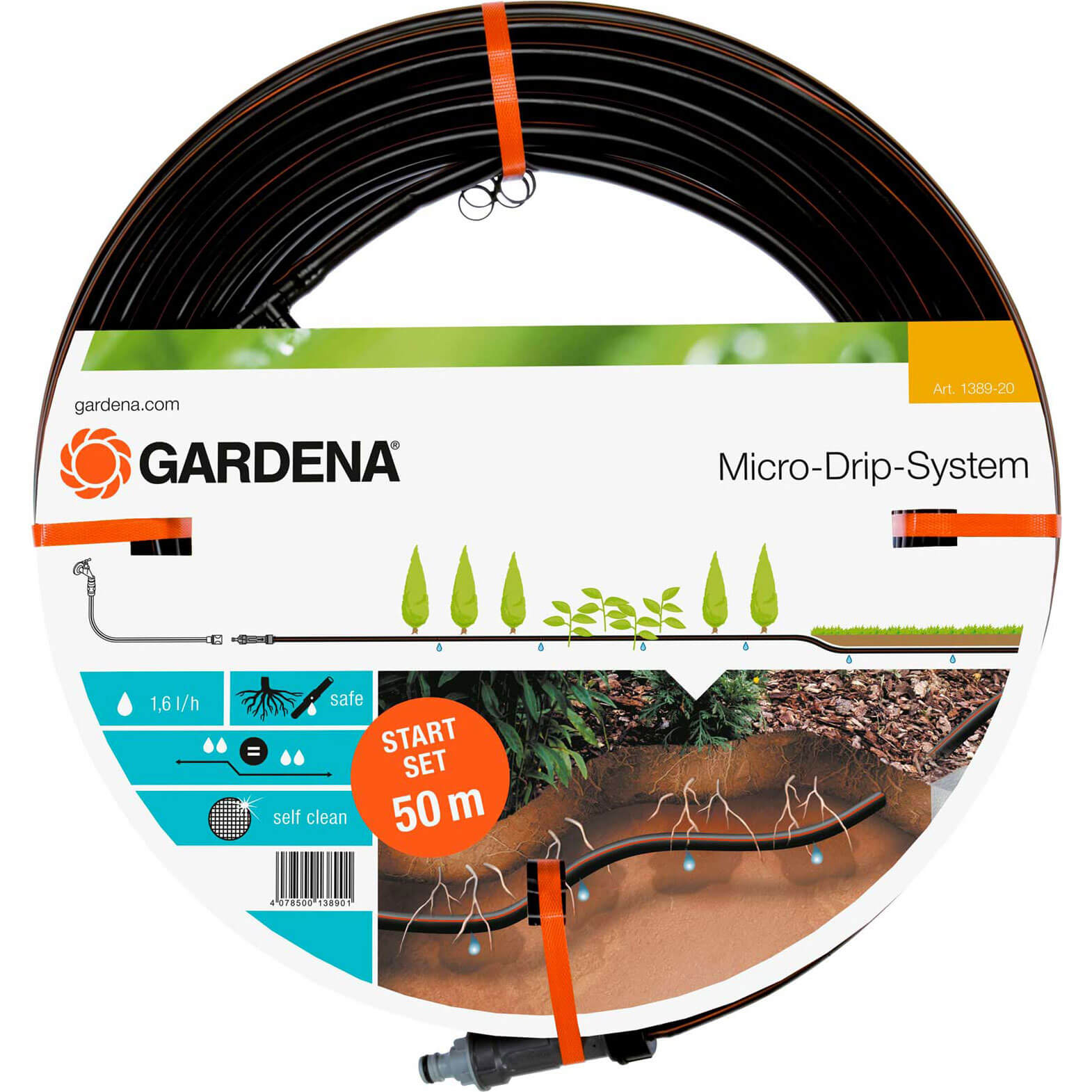 Photo of Gardena Micro Drip Below Ground Water Irrigation Starter Set 1/2