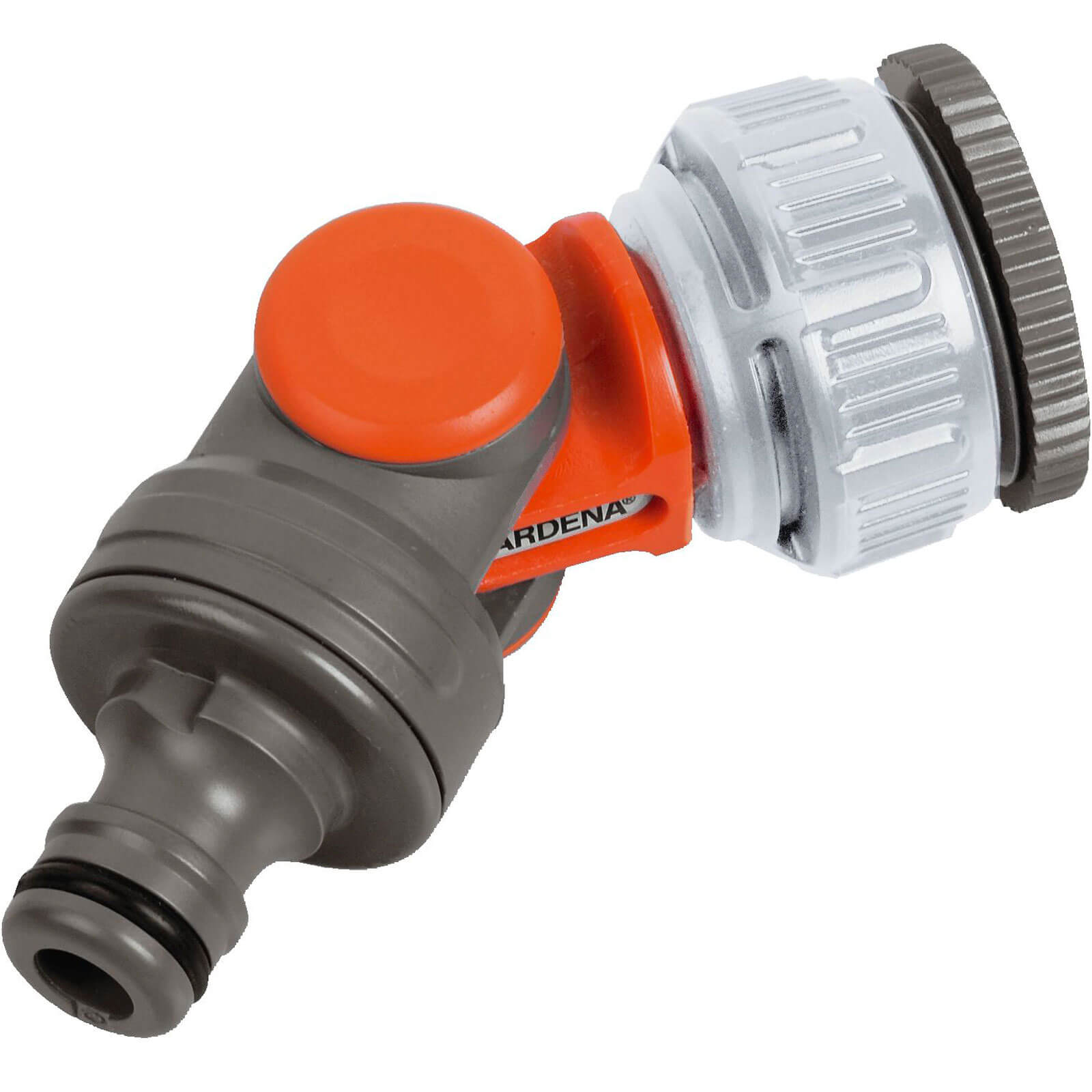 Photo of Gardena Original Angled Threaded Tap Hose Pipe Connector 21 & 26.5mm