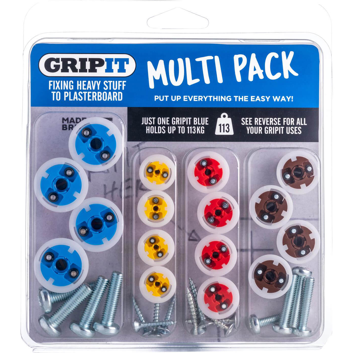 Photo of Gripit Plasterboard Fixings Multi Pack