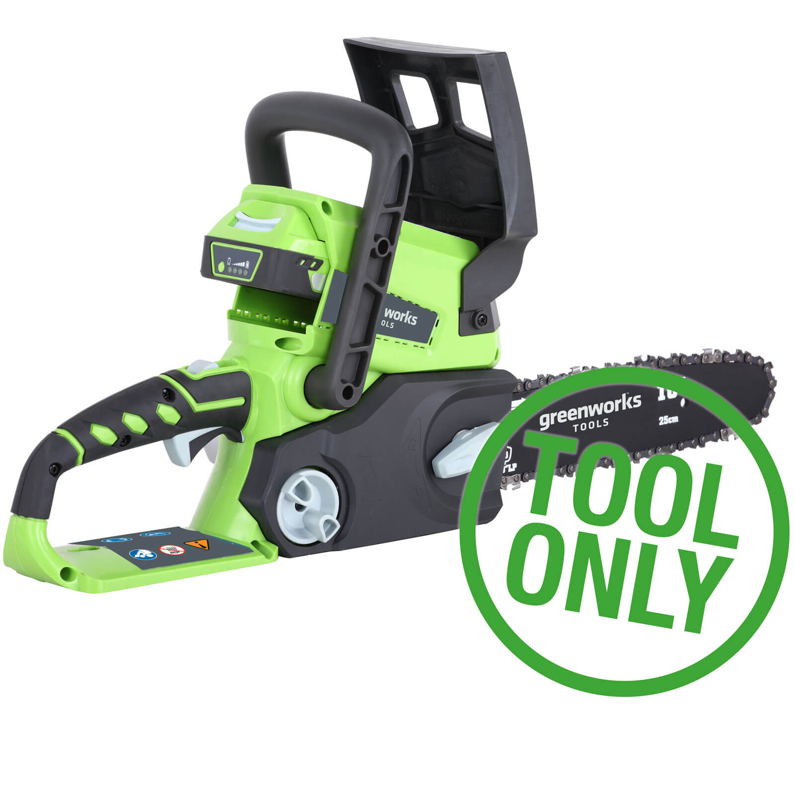 Photo of Greenworks G24cs 24v Cordless Chainsaw 250mm No Batteries No Charger