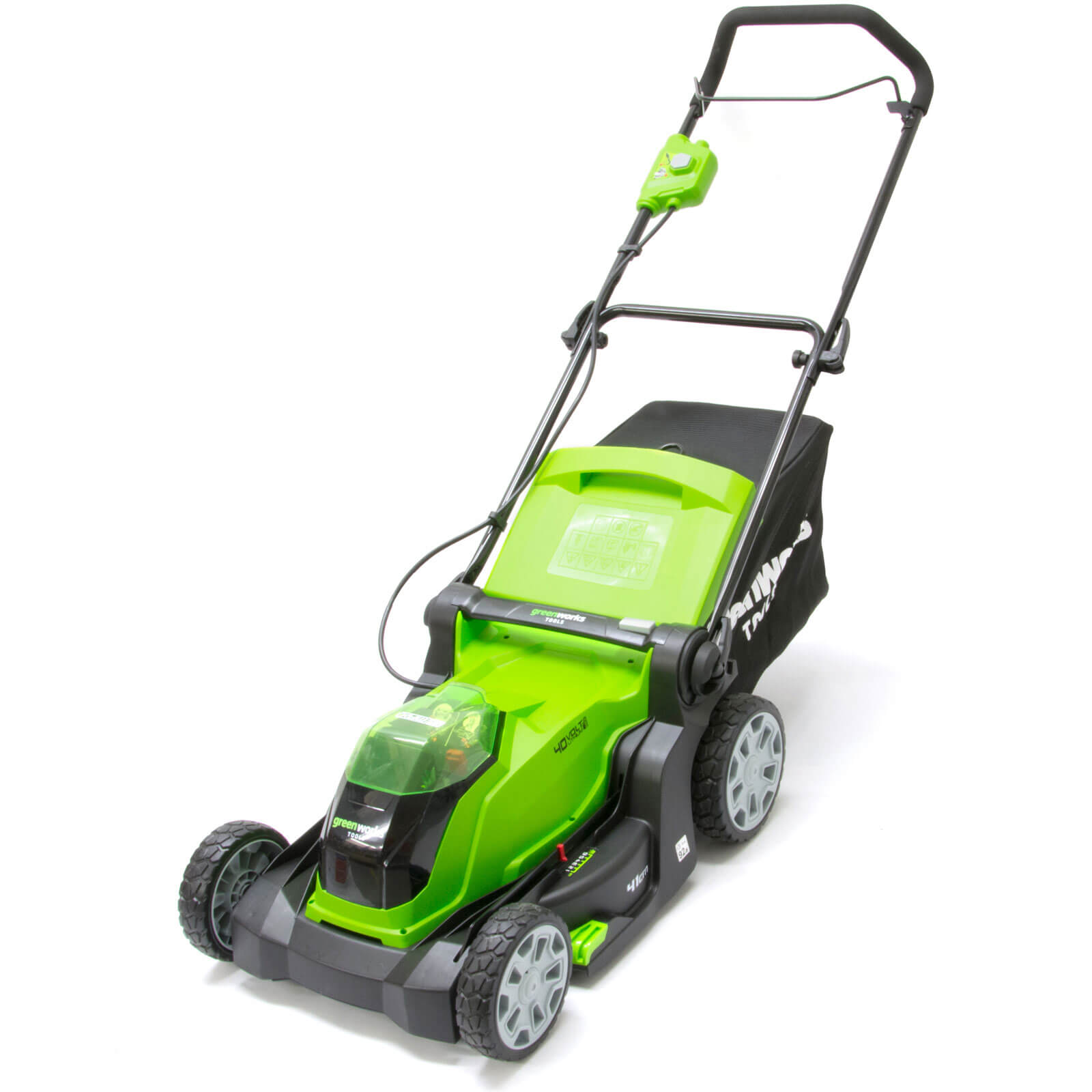 Photo of Greenworks G40lm41 40v Cordless Rotary Lawnmower 400mm No Batteries No Charger