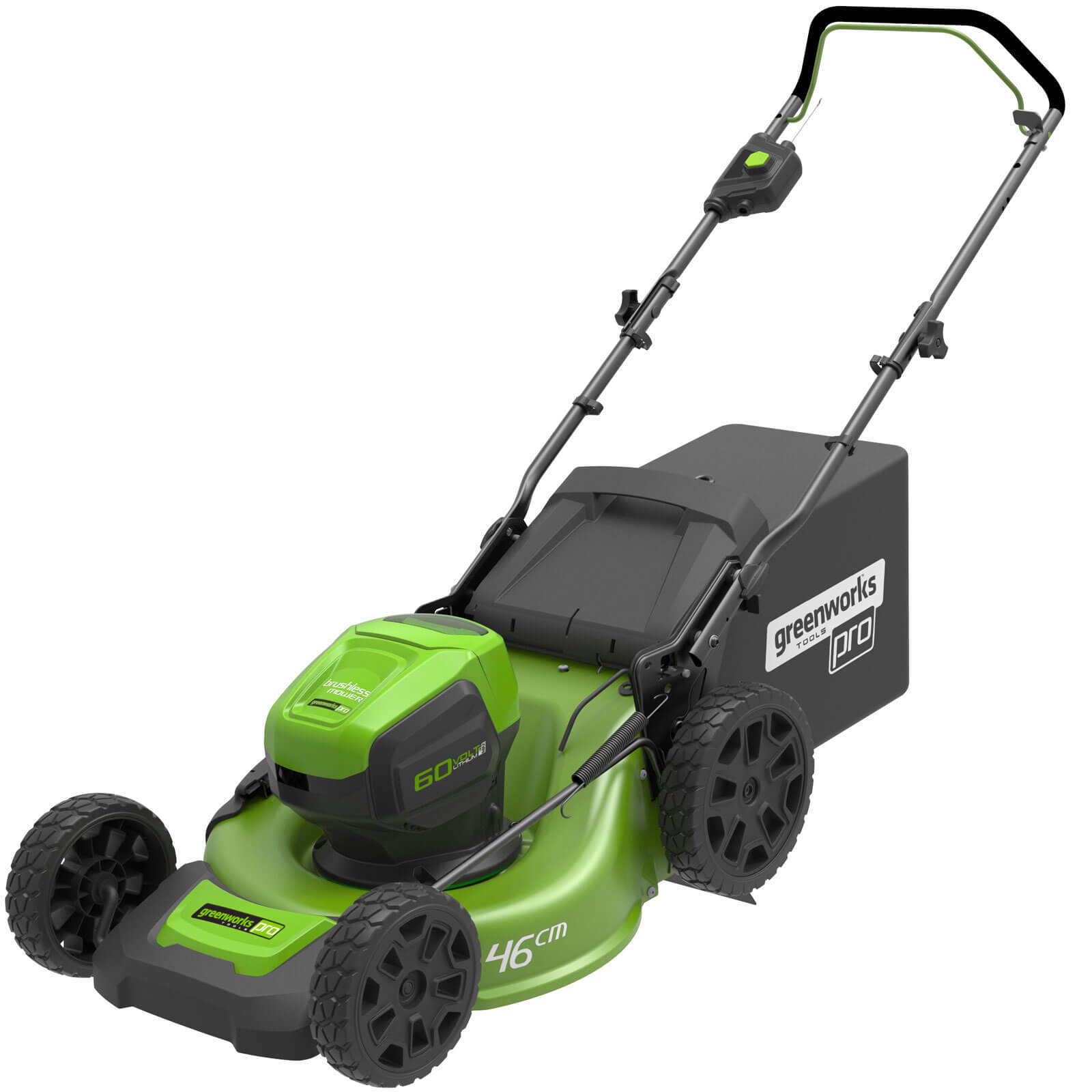 Photo of Greenworks Gd60lm46 60v Cordless Push Rotary Lawnmower 460mm 1 X 2ah Li-ion Charger