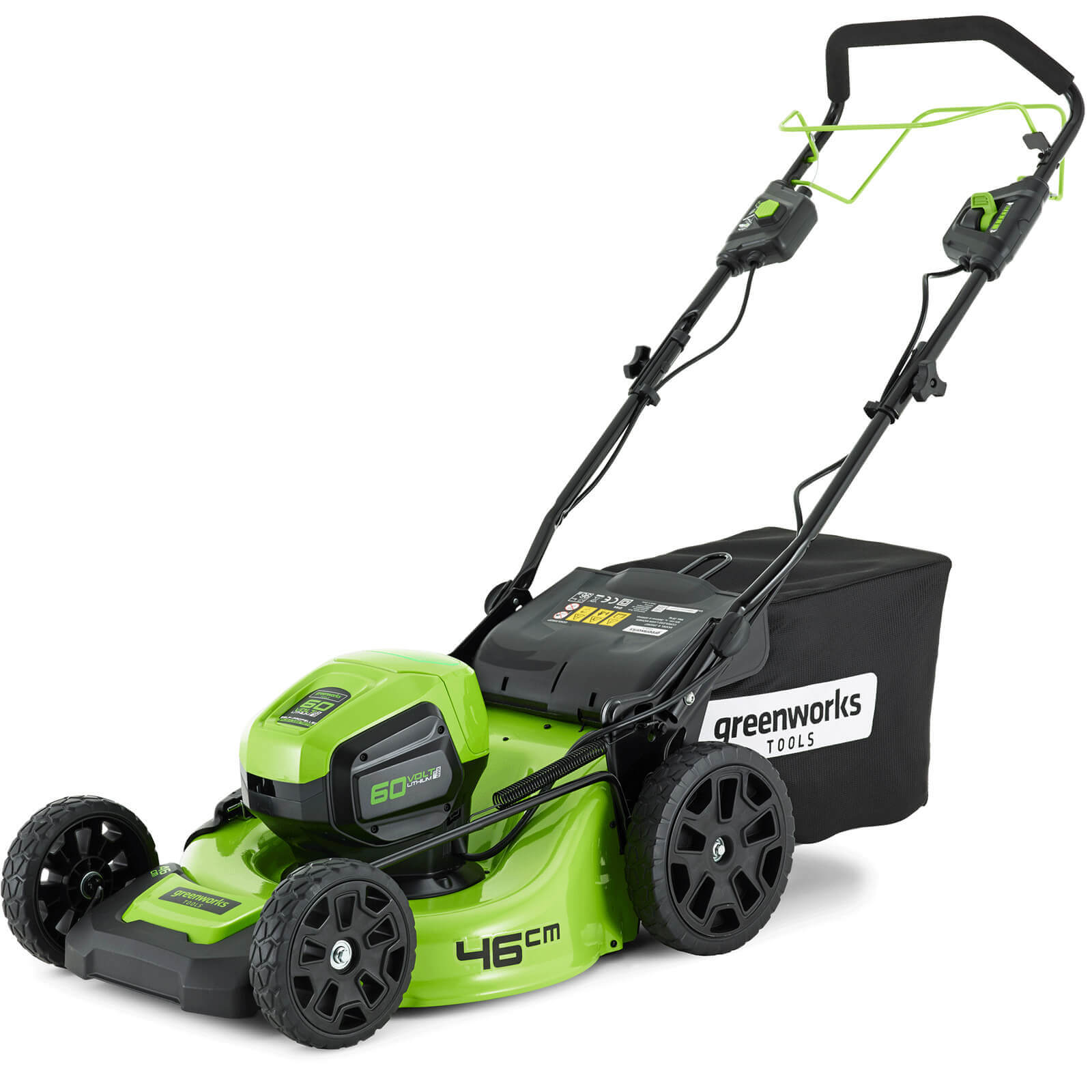 Photo of Greenworks Gd60lm46sp 60v Cordless Self Propelled Brushless Rotary Lawnmower 460mm No Batteries No Charger