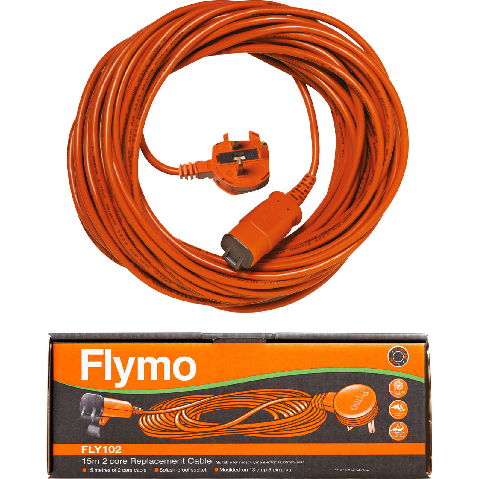 Photo of Flymo Fly102 Genuine Detachable Power Cable 15m Pack Of 1
