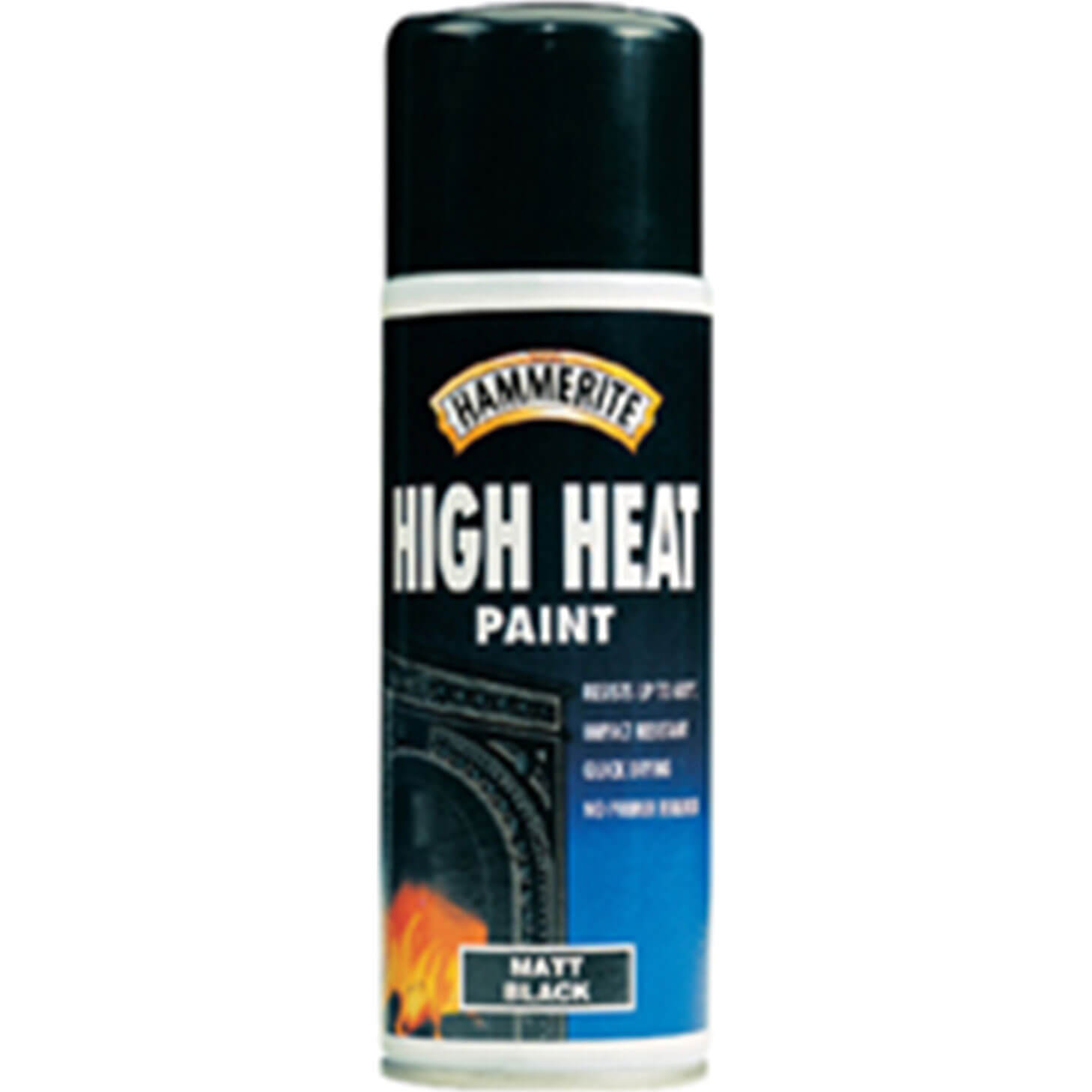 Photo of Hammerite High Heat Aerosol Paint Black 400ml