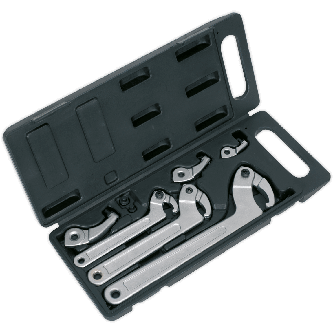 11-piece Adjustable Hook Wrench Set Hook & Pin Wrench Spanner Tool