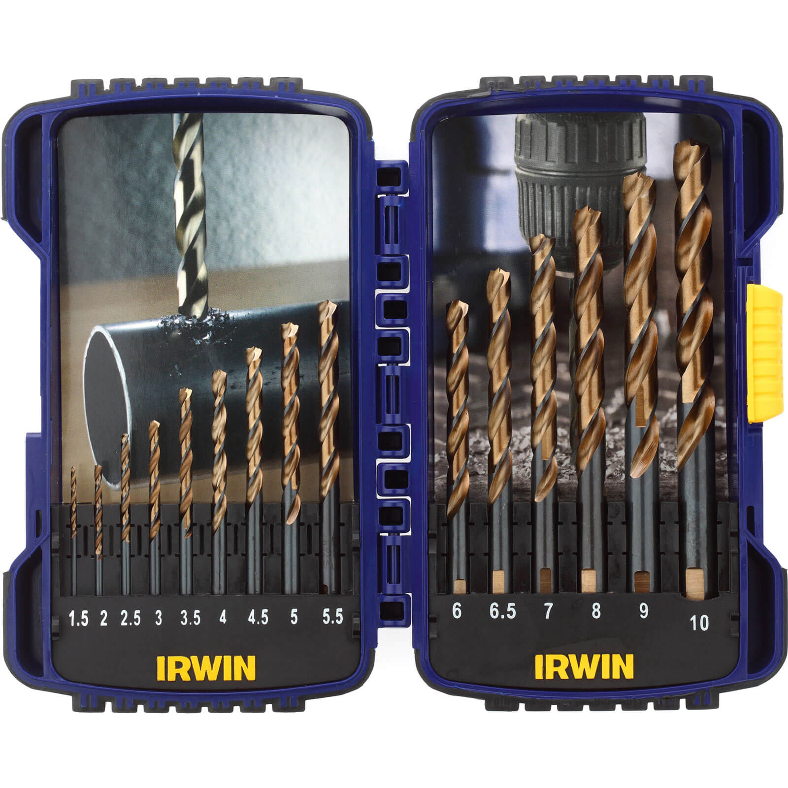 Irwin 15 Piece Turbomax HSS Drill Bit Set | HSS Drill Bits