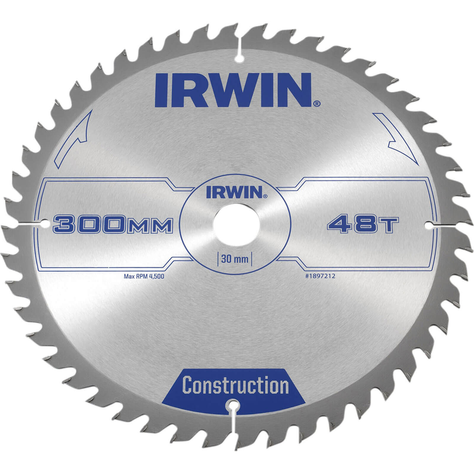 Photo of Irwin Atb Construction Circular Saw Blade 300mm 48t 30mm