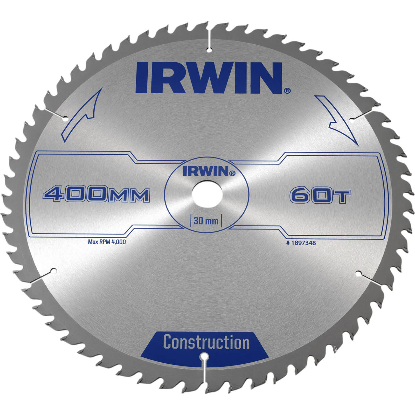 Photo of Irwin Atb Construction Circular Saw Blade 400mm 60t 30mm