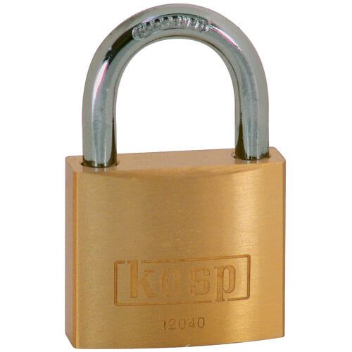 Photo of Kasp 120 Series Brass Padlock 40mm Standard