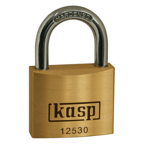 Photo of Kasp 125 Series Premium Brass Padlock 30mm Standard