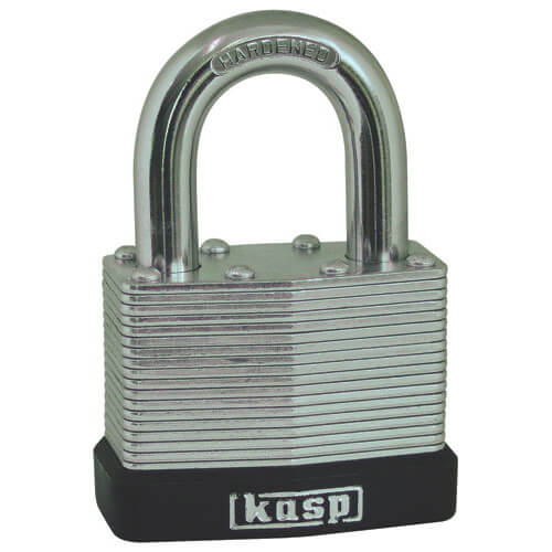 Photo of Kasp 130 Series Laminated Steel Padlock 50mm Standard