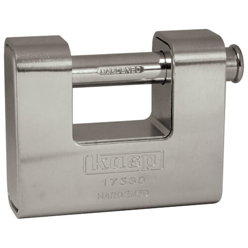 Photo of Kasp 175 Series Armoured Shutter Padlock 80mm Standard