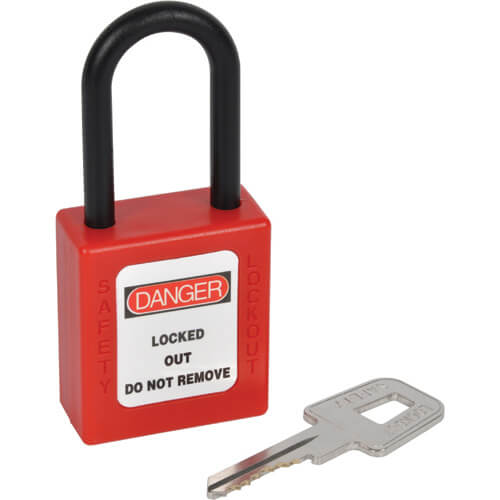 Photo of Kasp Nylon Safety Lockout Padlock And 6 Piece Sticker Set