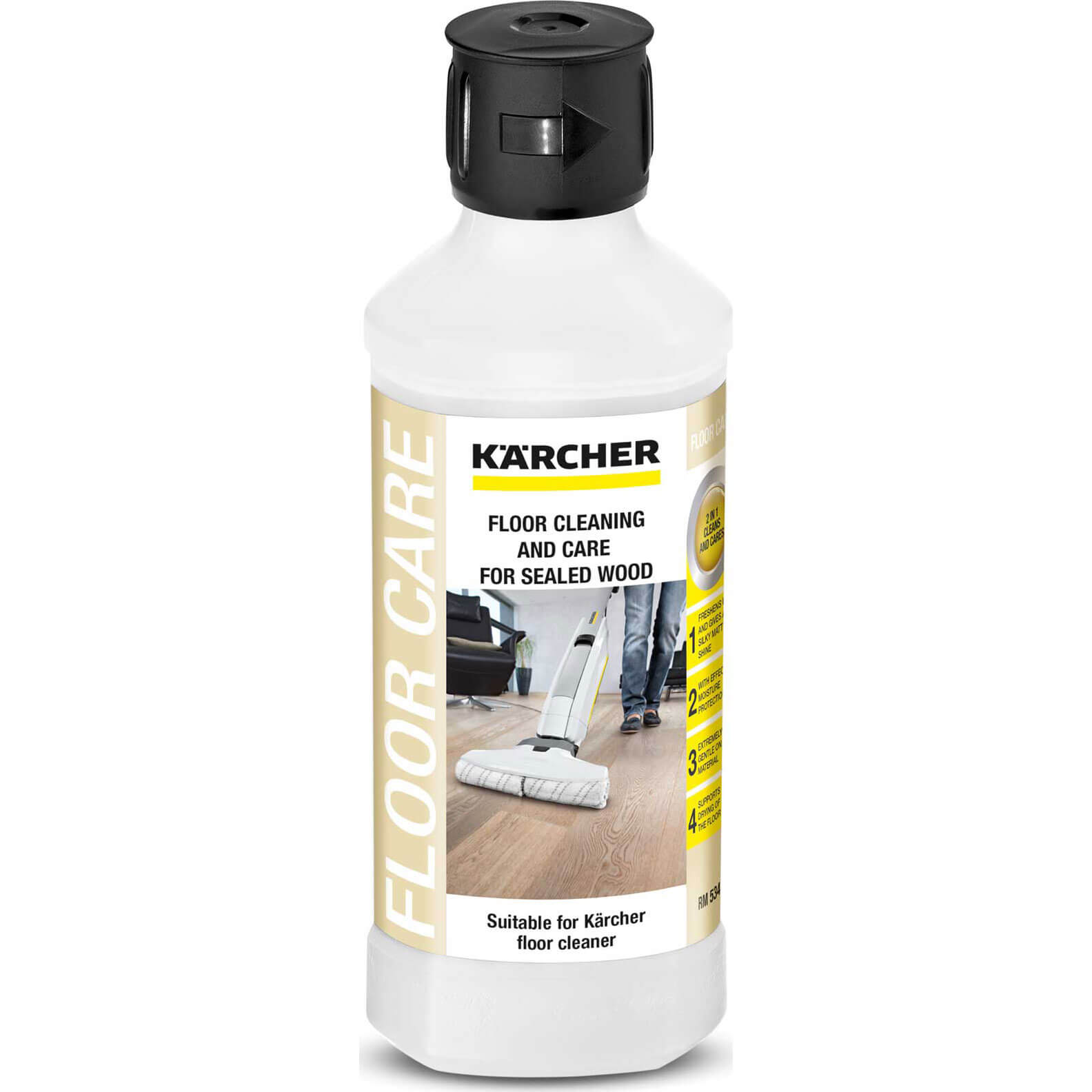 Photo of Karcher Rm 534 Sealed Wood Flooring Detergent For Fc 5 Floor Cleaners 0.5l