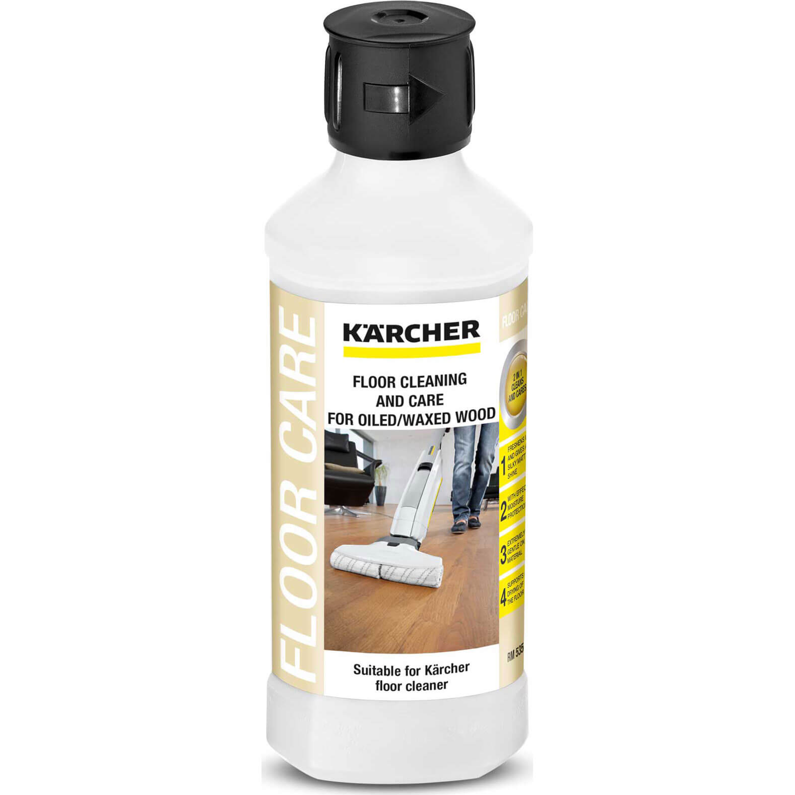 Photo of Karcher Rm 535 Oiled / Waxed Wooden Flooring Detergent For Fc 5 Floor Cleaners 0.5l