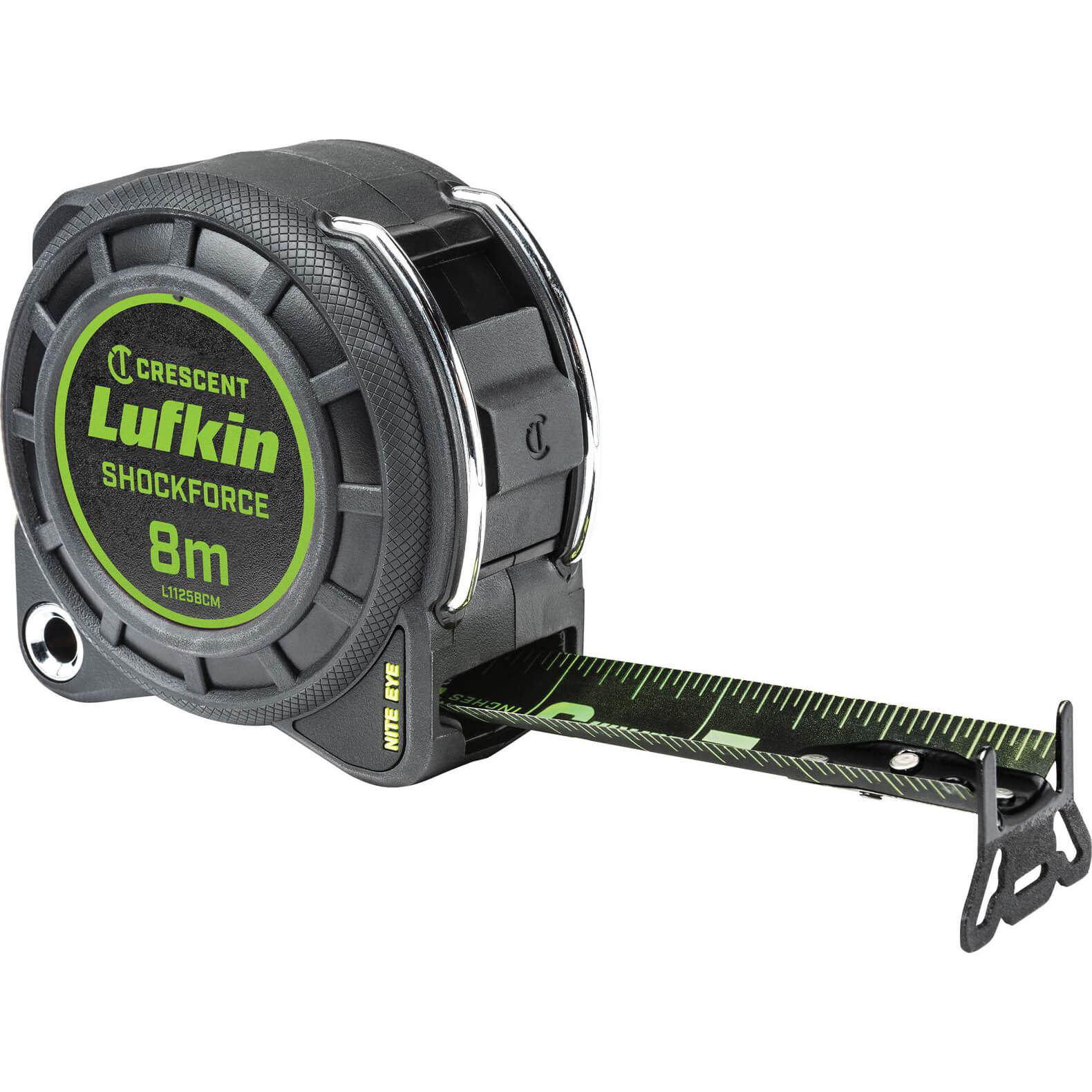 Photo of Crescent Lufkin Shockforce Night Eye Dual Sided Tape Measure Metric 8m 30mm