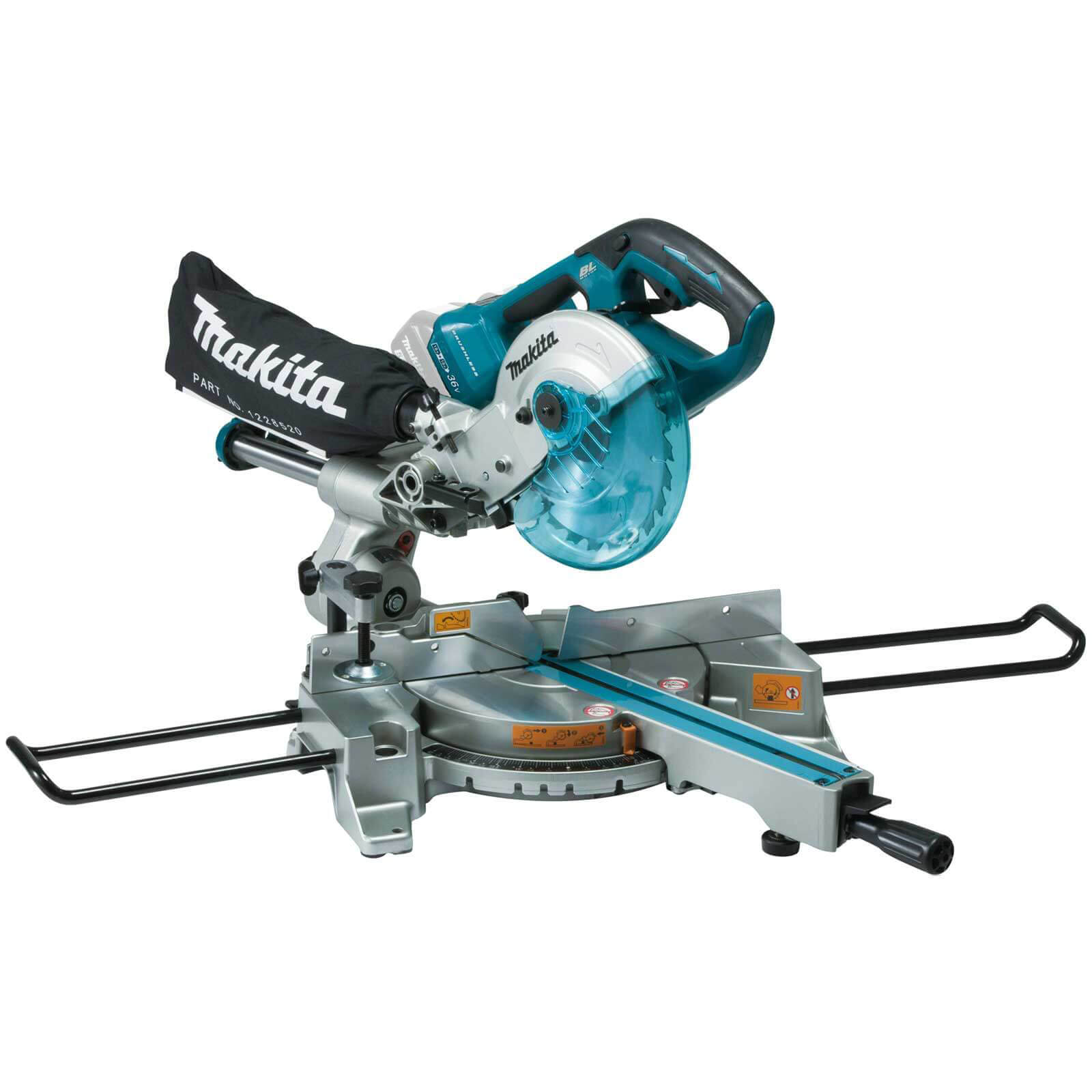 Photo of Makita Dls714n Twin 18v Lxt Cordless Brushless Mitre Saw 190mm No Batteries No Charger No Case