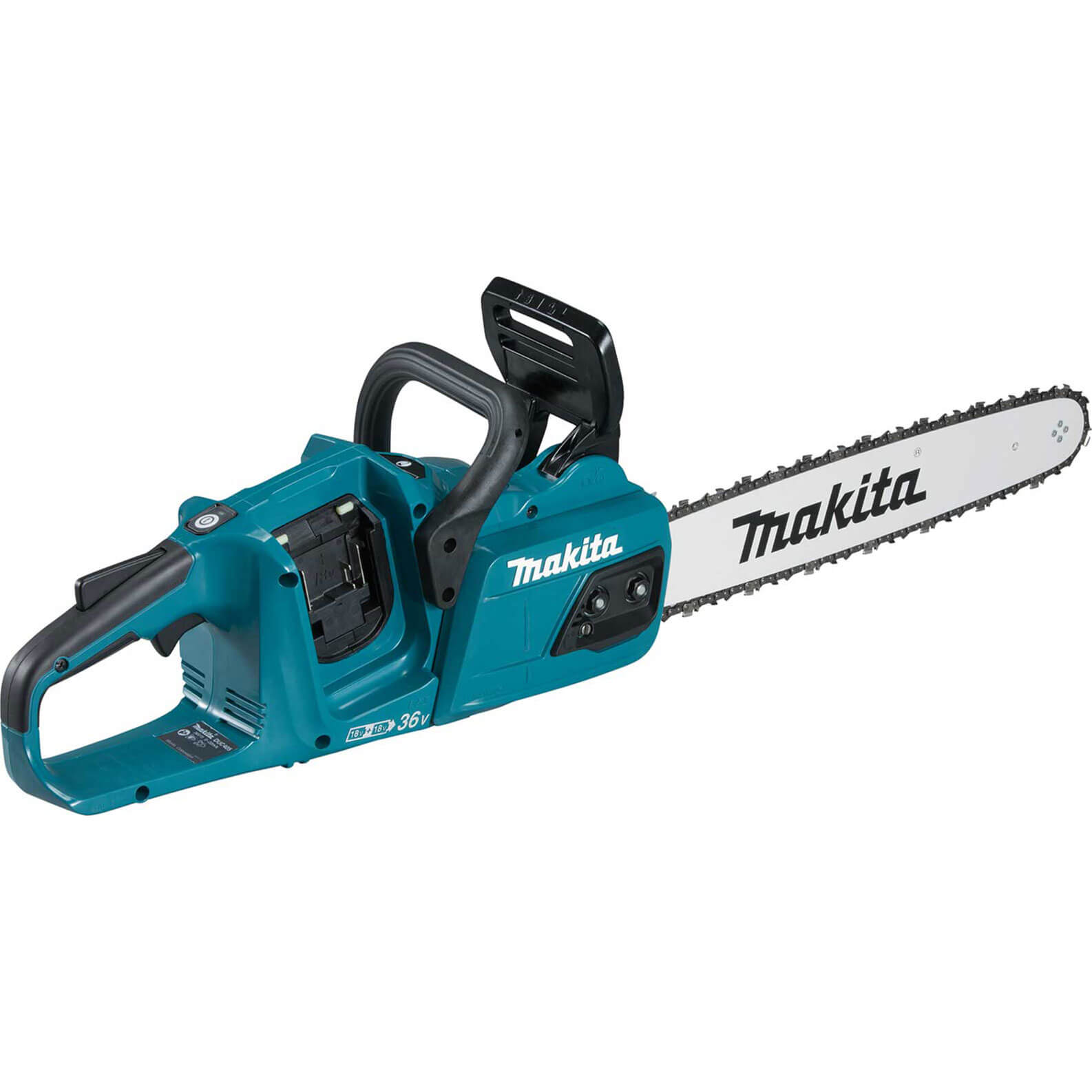 Photo of Makita Duc405 Twin 18v Lxt Cordless Brushless Chainsaw 400mm No Batteries No Charger