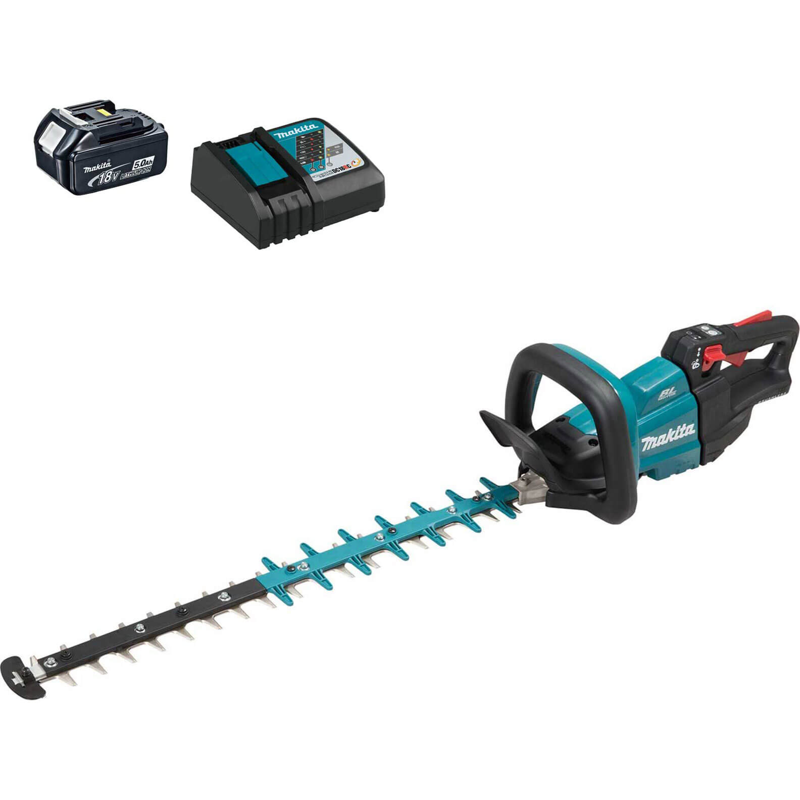 Photo of Makita Duh601 18v Lxt Cordless Brushless Hedge Trimmer 600mm 1 X 5ah Li-ion Charger