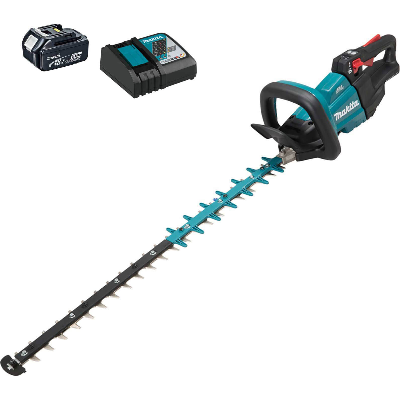Photo of Makita Duh751 18v Lxt Cordless Brushless Hedge Trimmer 750mm 1 X 5ah Li-ion Charger