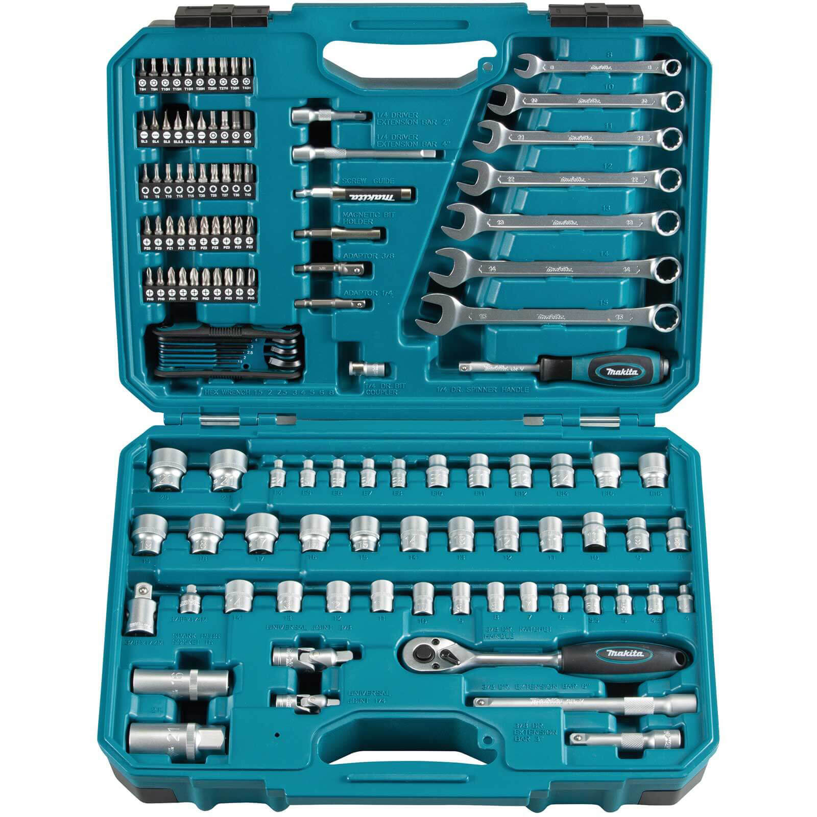 Photo of Makita 120 Piece Socket And Spanner Maintenance Tool Set