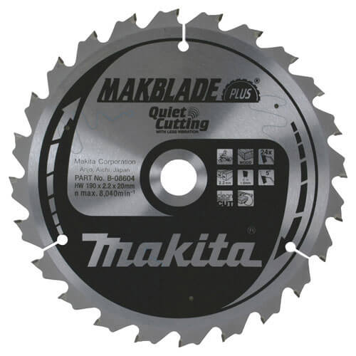 Photo of Makita Makblade Plus Wood Cutting Saw Blade 260mm 100t 30mm