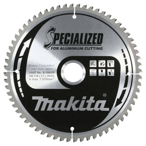 Photo of Makita Specialized Aluminium Cutting Saw Blade 160mm 60t 30mm