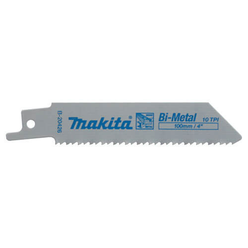 Photo of Makita Bi-metal Reciprocating Metal Cutting Blades 100mm Pack Of 5